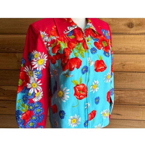 St. John Sport Floral Jacket - Picture 5 of 9